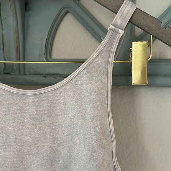 NWOT Free People Good Karma Hi Neck Gray M/L Sports Bra Top Movement Gym - Picture 11 of 16